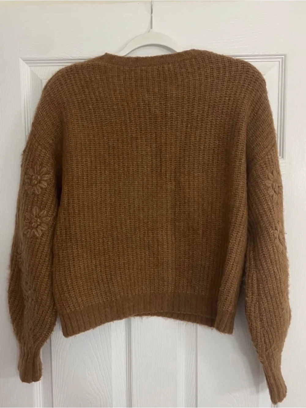 Splendid Floral Margo Sweater in Walnut